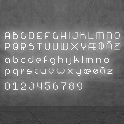 Artemide Artemide Alphabet of Light velké písmeno E