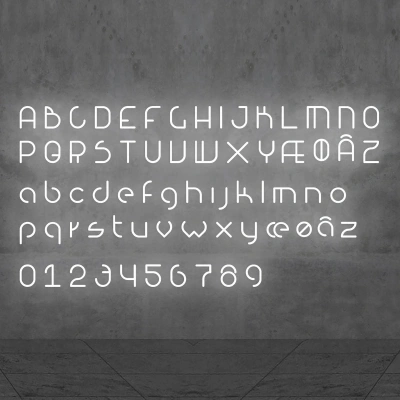 Artemide Artemide Alphabet of Light malé písmeno m