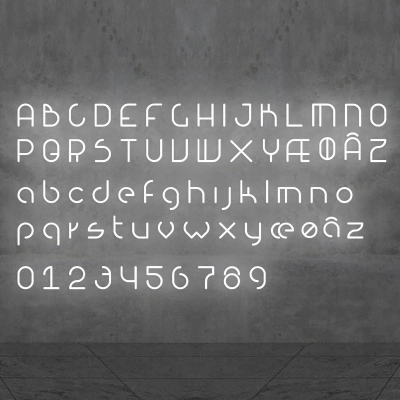 Artemide Artemide Alphabet of Light malé písmeno w