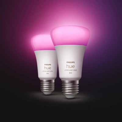 Philips Hue Philips Hue White&Color Ambiance 6,5W E27 sada 2ks