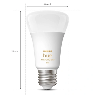 Philips Hue Philips Hue White Ambiance E27 žárovka 8W 1100lm