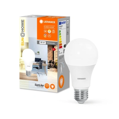 LEDVANCE SMART+ LEDVANCE SUN@Home Classic A 40 E27 9W CCT 922