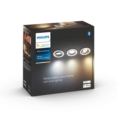 Philips Hue Philips Hue Milliskin LED bodové 3ks kulatý bílá