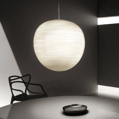 Foscarini Foscarini Rituals XL E27-LED závěsné světlo, sklo