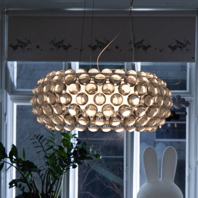 Foscarini Foscarini Caboche Plus media závěsné R7s, šedá