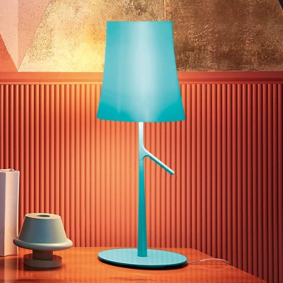 Foscarini Foscarini Birdie LED grande stolní lampa akvamarín