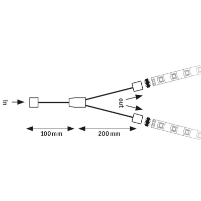 Paulmann Paulmann MaxLED Y spojovací kabel, Splitter