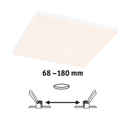 Paulmann Paulmann Veluna Edge IP44 3000K dimm 20x20cm