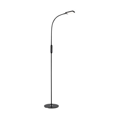 Briloner LED stojací lampa Office Remote, černá, stmívatelná, CCT