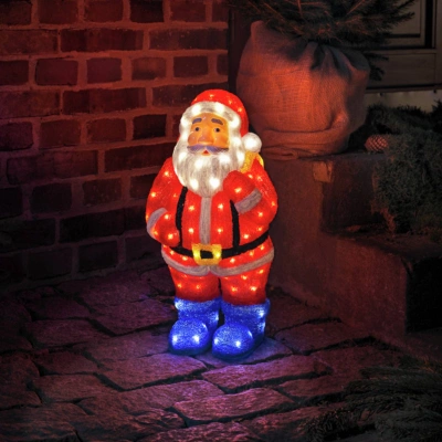 Konstsmide Christmas LED dekorace Santa Claus pestrá IP44 výška 55 cm