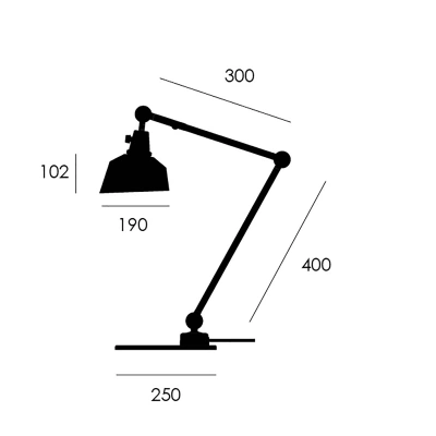 midgard midgard modular TYP 551 stolní lampa bílá 60 cm