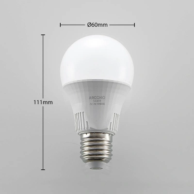 Arcchio LED žárovka E27 A60 9W 3.000K 3 st. stmívatelná