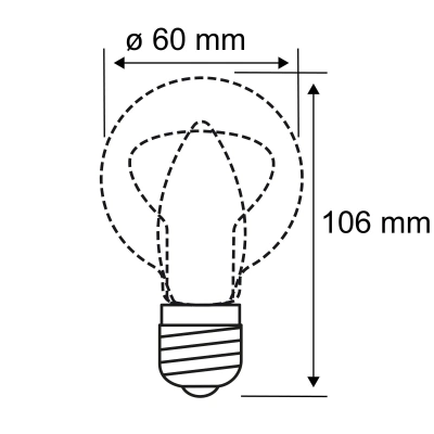 Paulmann LED žárovka E27 se 7,5W vláknem 2 700 K, čirá, stmívatelná