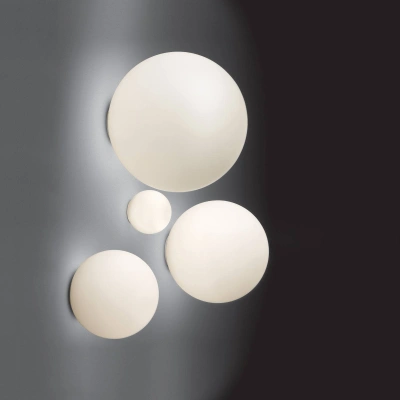 Artemide Nástěnné svítidlo Artemide Dioscuri, IP44, Ø 14 cm