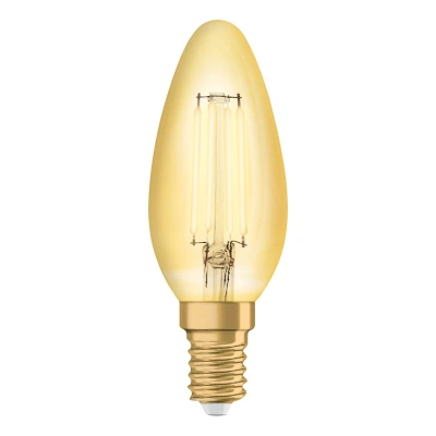 OSRAM OSRAM LED svíčka E14 4W vintage filament 824zlatá