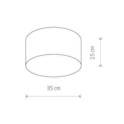 Euluna Stropní svítidlo Cameron, šedé, Ø 35 cm