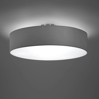 Trio Lighting Stropní hotelové svítidlo, matný nikl/šedá, Ø 50 cm