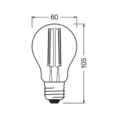 LEDVANCE SMART+ LEDVANCE SMART+ WiFi Filament E27 5,5W 827 Classic