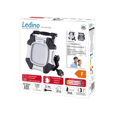 Ledino LED pracovní reflektor Allach 60 CCT dvoustupňový spínač