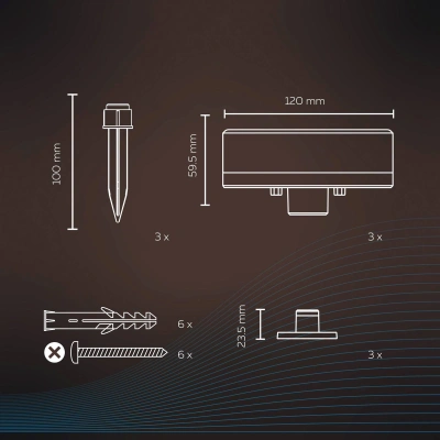 Calex Calex Smart Outdoor Ground bodovka CCT RGB 3zdroje