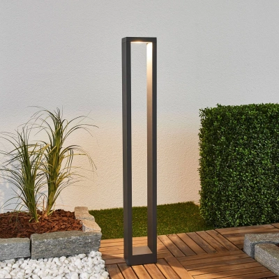 Lucande Lucande Jupp LED závěsná lampa, sada 4 kusů, 90 cm, grafitově šedá