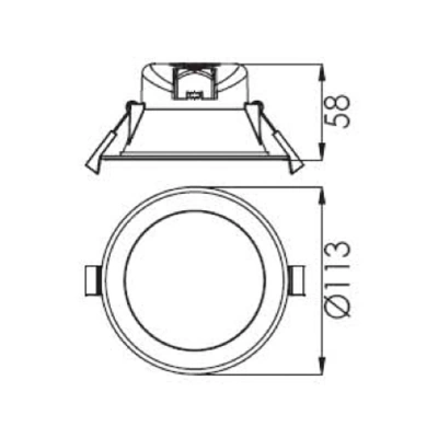 Deko-Light LED vestavné stropní svítidlo Acrux bílé, CCT Ø 11,3 cm