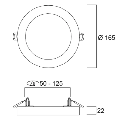 Sylvania Sylvania Start LED downlight 5in1 Ø 16,5cm 12W