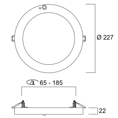 Sylvania Sylvania Start 5in1 LED downlight PIR