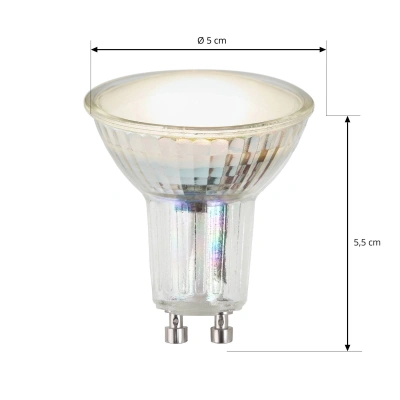 Arcchio LED reflektor GU10 4,5W 3 000K 120° sklo