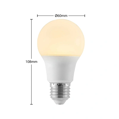 Arcchio LED žárovka E27 A60 8W 3 000K opálová, sada 3ks