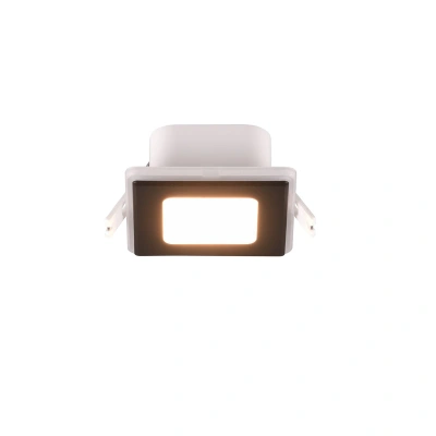 Trio Lighting LED podhledové Nimbus IP44 8,5x8,5cm 830 černá