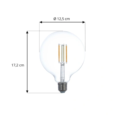 LUUMR LUUMR Smart LED E27 G125 7W ZigBee Tuya Philips Hue sada 2 ks