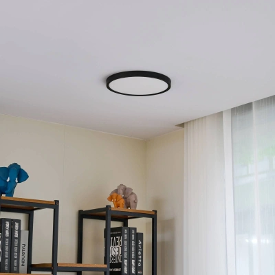 Lindby Lindby LED stropní svítidlo Pravin, Ø 30 cm, 3 000 K, černé