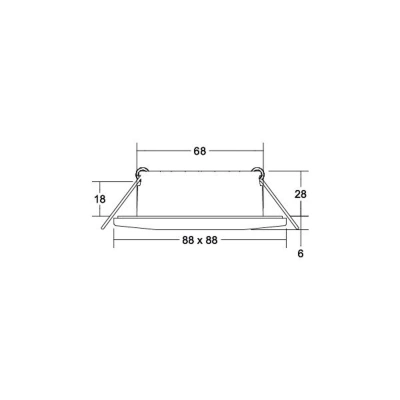 BRUMBERG BRUMBERG Chooose LED downlight hranatý, bílá