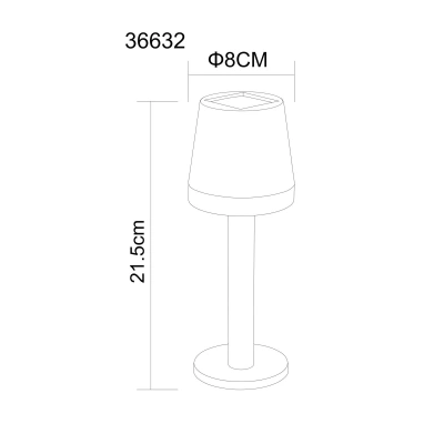 Globo Solární stolní lampa 36632 z plastu, černá