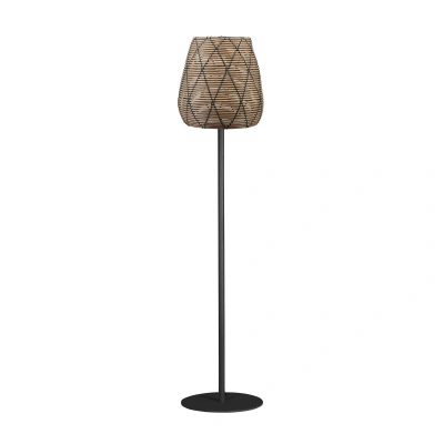 PR Home PR Home lampa na terasu Agnar Lollo, šedá, ratanový vzhled, 154 cm