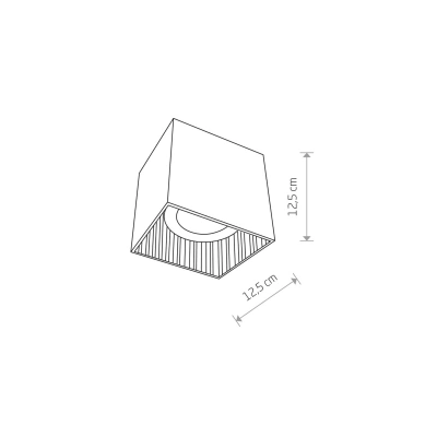 Euluna Downlight Groove, hranaté, jeden zdroj, bílá