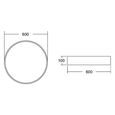 BRUMBERG BRUMBERG Biro Circle, Ø 60 cm, DALI stmívatelný, bílý, 4 000 K