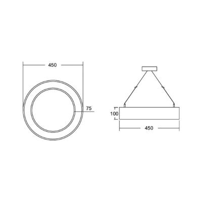 BRUMBERG BRUMBERG Biro Circle Ring10 direct CA Ø 45 cm bílá 4000 K