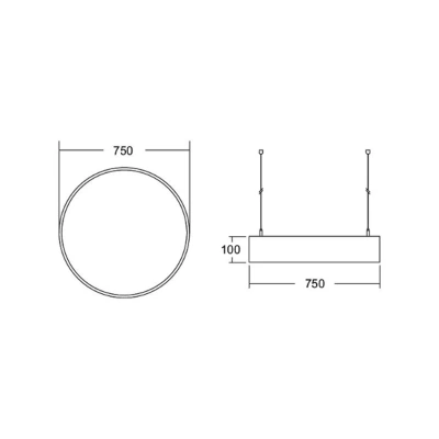 BRUMBERG BRUMBERG Biro Circle LED Ø 75 cm, přímá, DALI, bílá, 3000 K