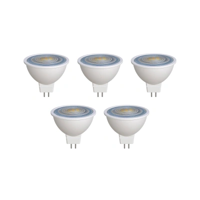 PRIOS Prios LED reflektor GU5.3 7,5W 621lm 36° bílá 830 sada 5 ks