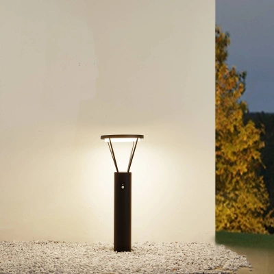 Lucande Lucande LED solární lampa Elario, černá, hliník, CCT, senzor