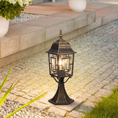 Trio Lighting Podstavec Volturno, barva rezavá, výška 47 cm, hliník