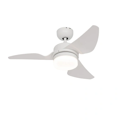 Stropní ventilátor bílý vč. LED s dálkovým ovládáním - Yuki