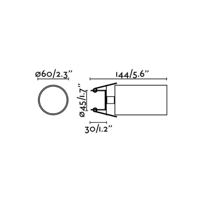 FARO BARCELONA Zapuštěné bodové svítidlo Stan, bílé, hliník, Ø 6 cm