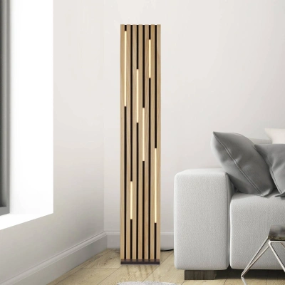 Q-Smart-Home Paul Neuhaus Smart LED stojací lampa Q-Acoustic wood výška 162 cm