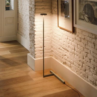 Vibia Vibia Flat LED stojací lampa výška 100 cm černá